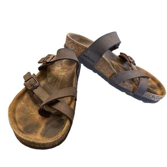 Mayari | Birko-Flor | Graceful Taupe – Birkenstock Midtown Birkenstock Mayari Taupe Sandals in a Women\'s Size 36 (5/5.5)
